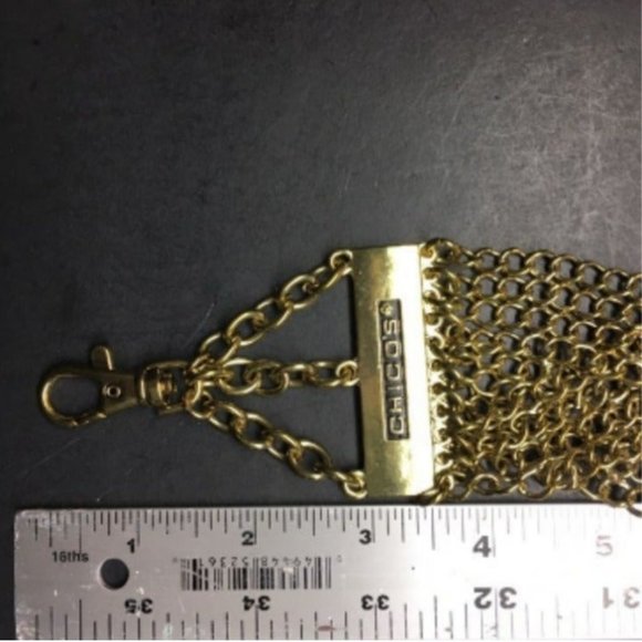 Chicos Mesh Chain Belt 36\